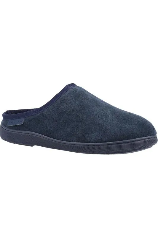 Hush puppies Ashton mens slippers in Navy