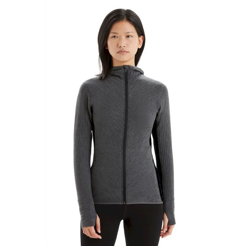 Icebreaker Descender LS Zip Hood - Women's Merino Wool Hoodie