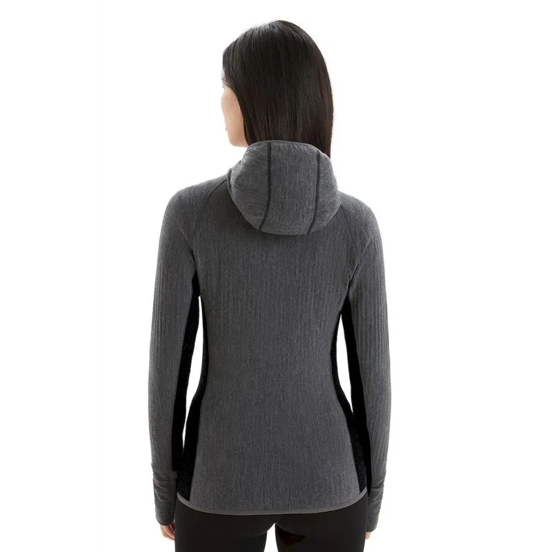 Icebreaker Descender LS Zip Hood - Women's Merino Wool Hoodie