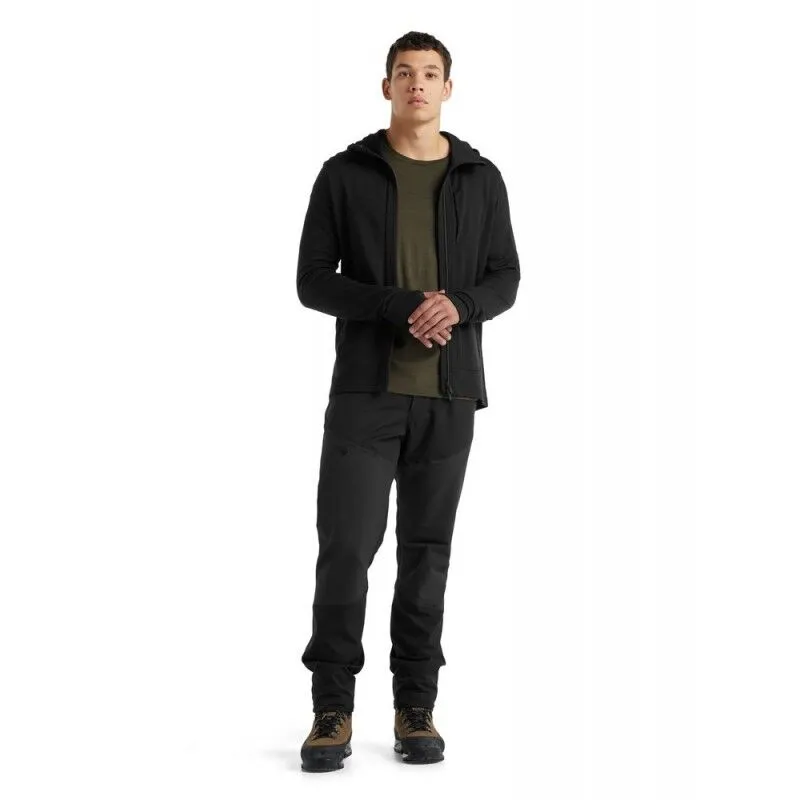 Quantum III LS Zip Hood - Men's Merino Wool Fleece Jacket