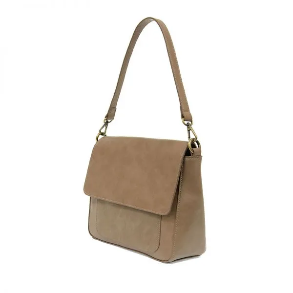 Joy Susan Lexi Convertible Shoulder Bag with Faux Suede Trim