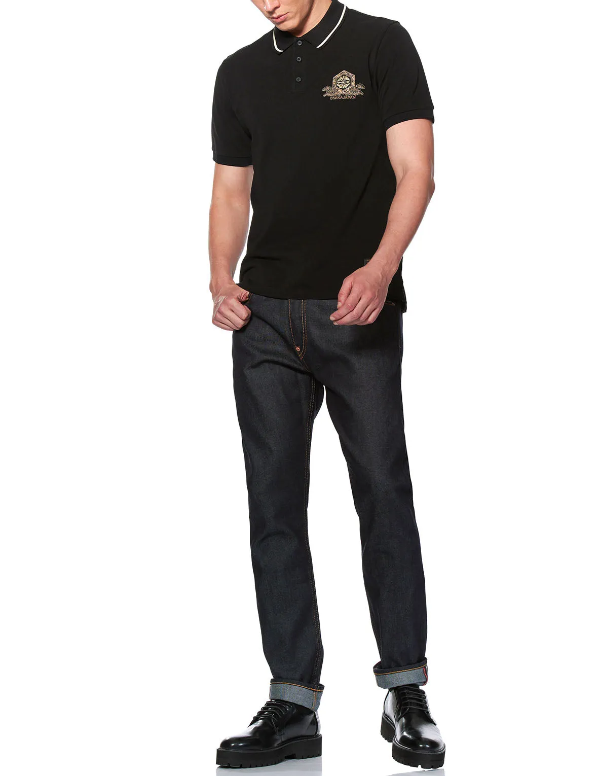 Kamon Embroidered Polo Shirt