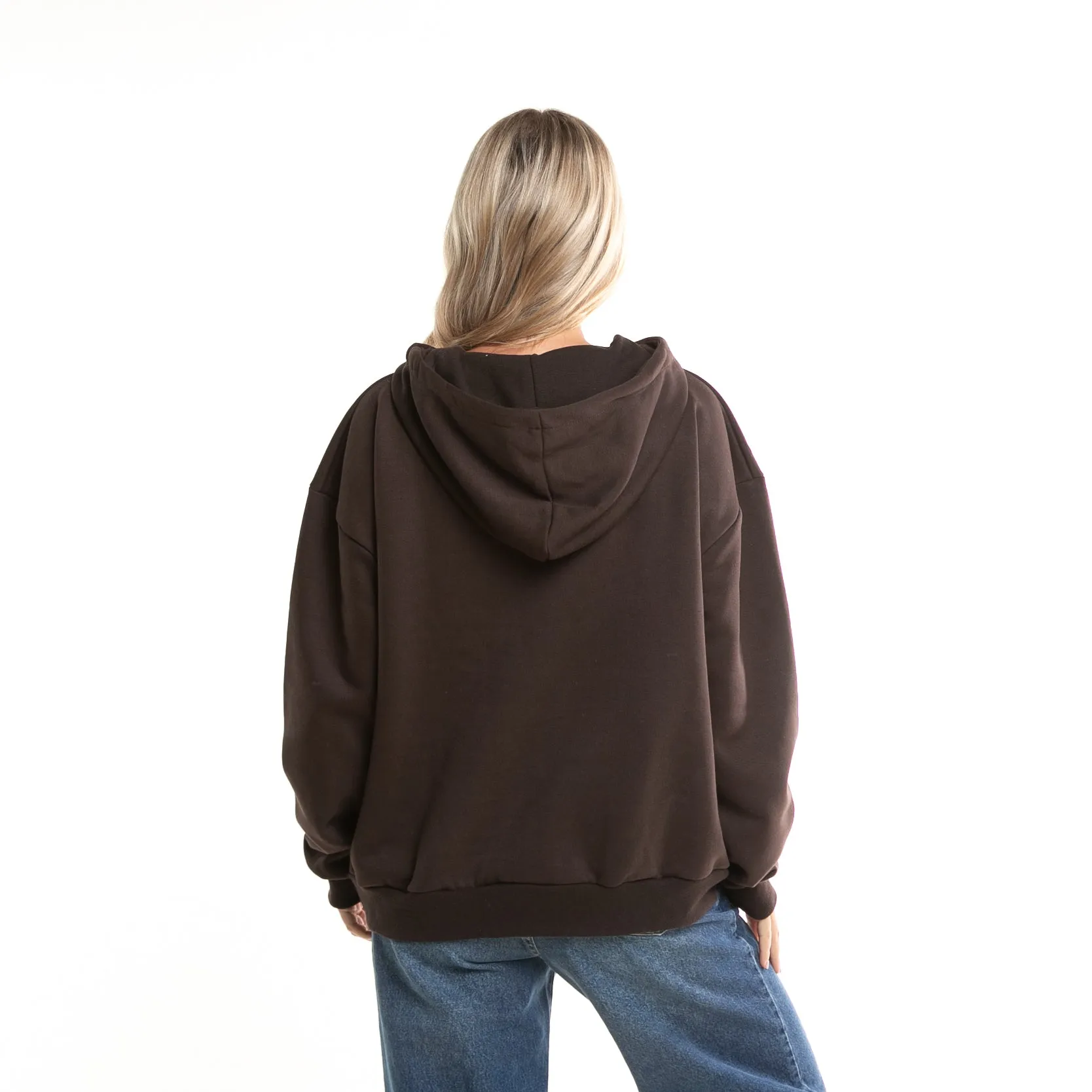 Kangaroo Rusty Norty Oversized Hoodie Capuccino - Buy Now