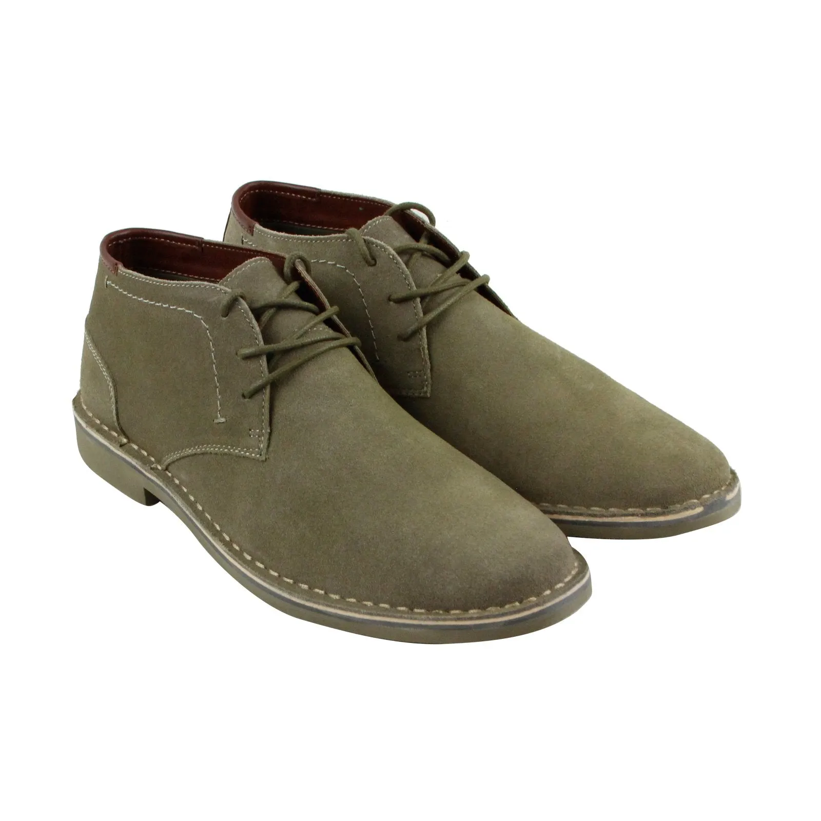 Kenneth Cole Reaction Men's Green Suede Chukkas Boots - Desert Sun Collection