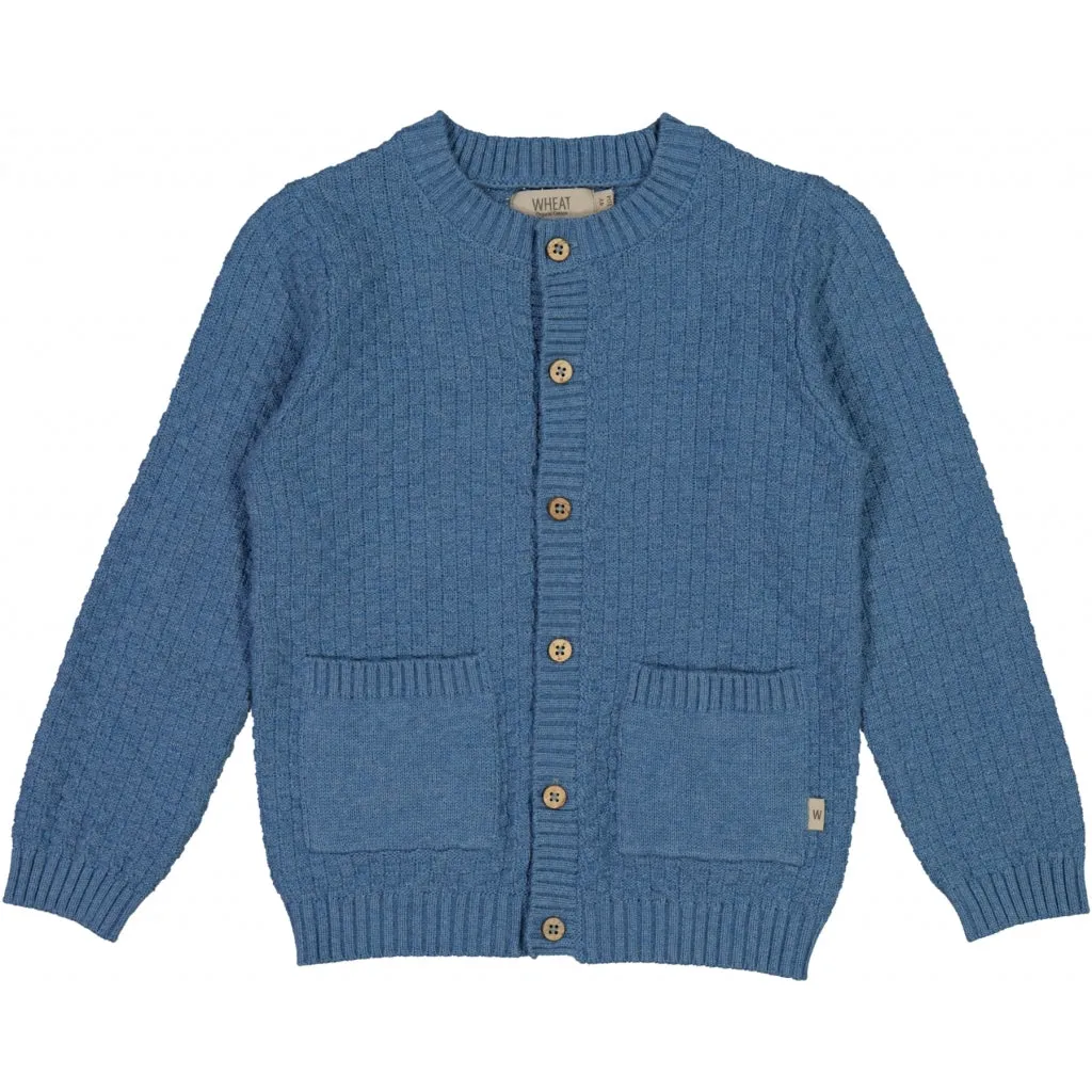 Knit Cardigan Alf - bluefin melange