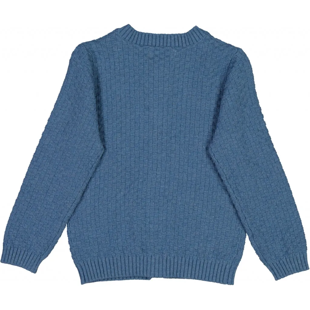 Knit Cardigan Alf - bluefin melange