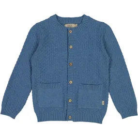 Knit Cardigan Alf - bluefin melange