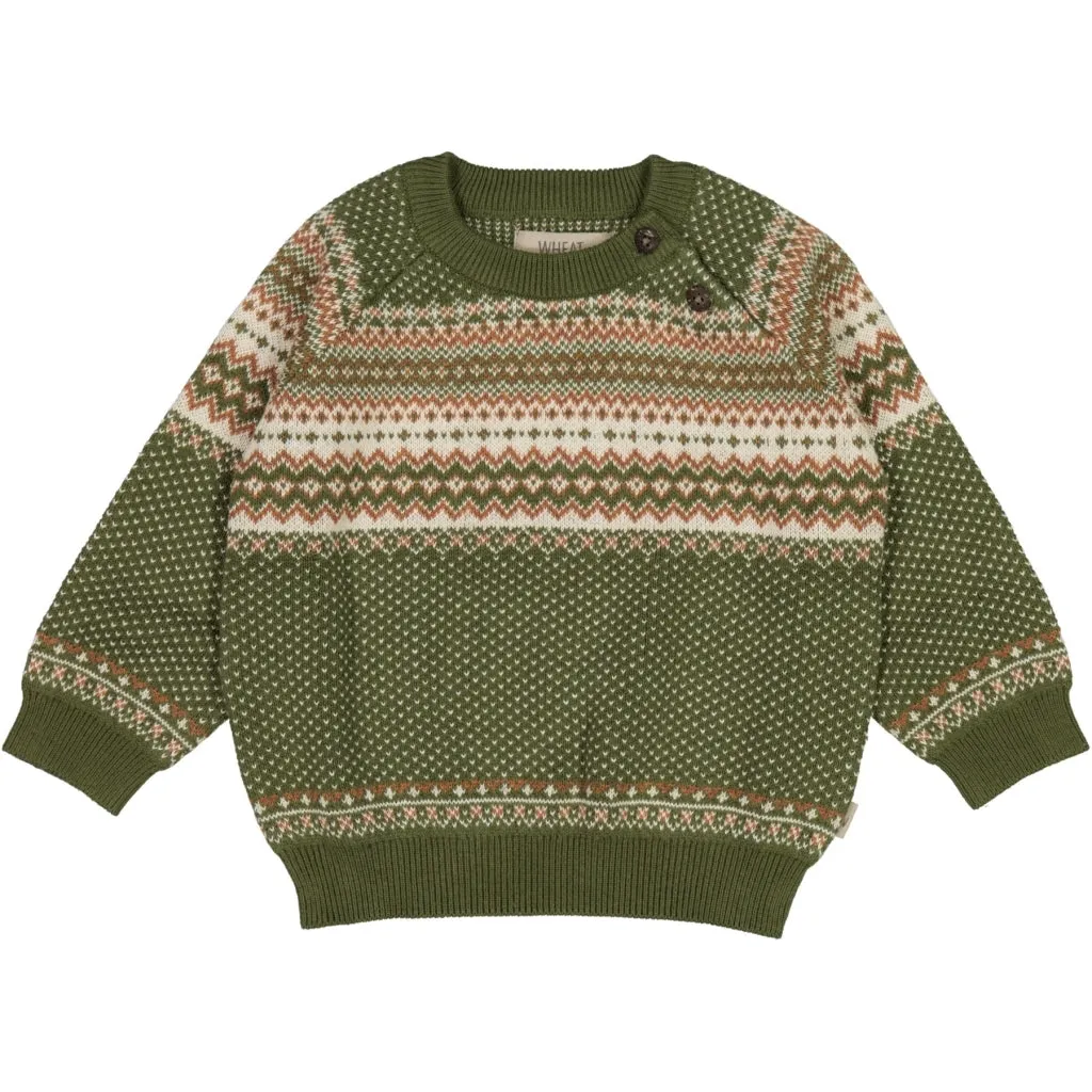 Knit Pullover Bennie - winter moss