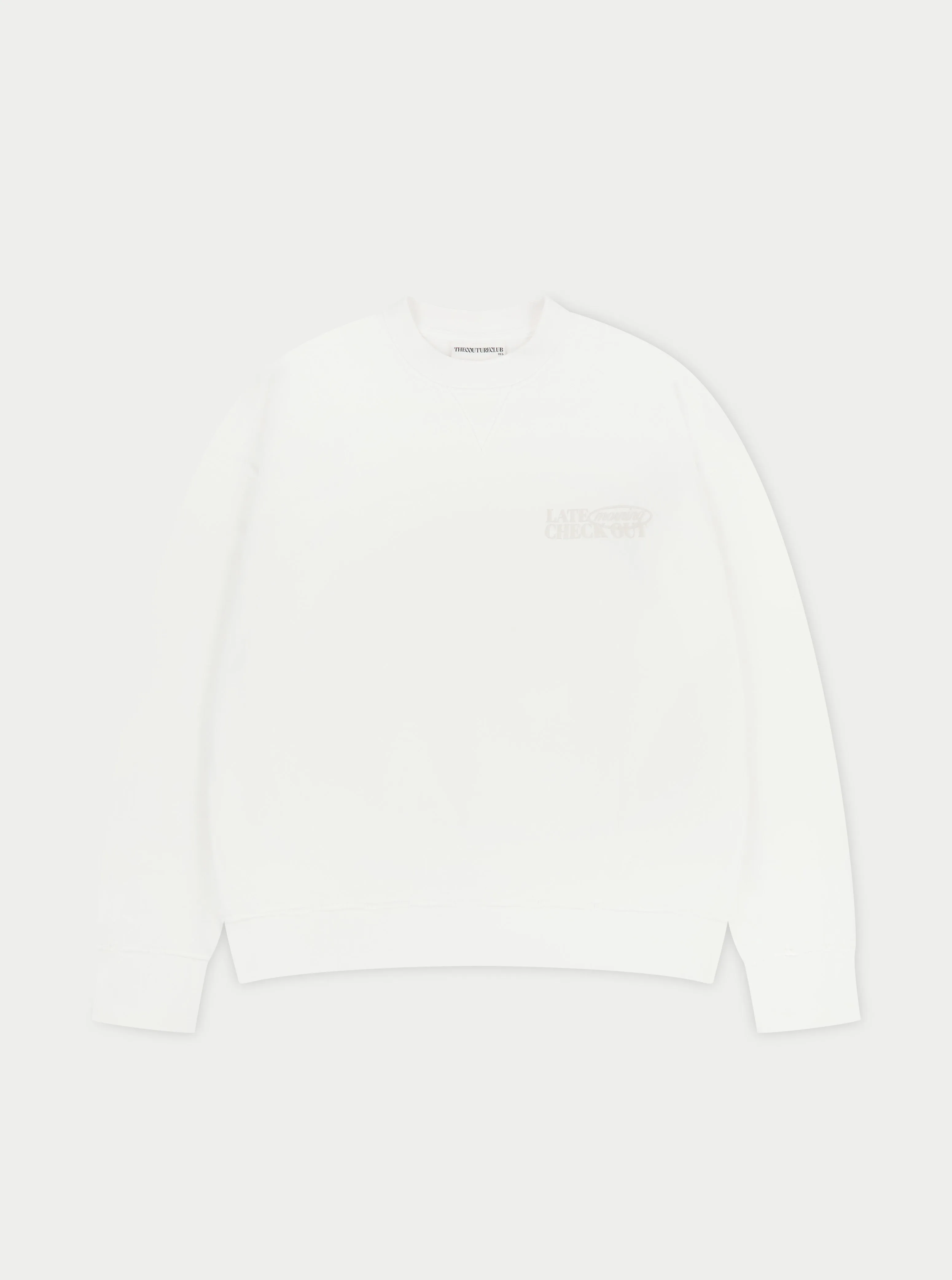 LATE CHECKOUT SWEATSHIRT - OFF WHITE