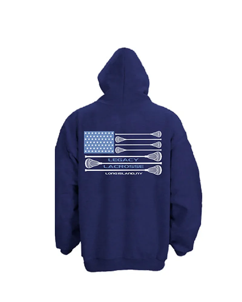 LI Legacy Lax  Flag Sweatshirt