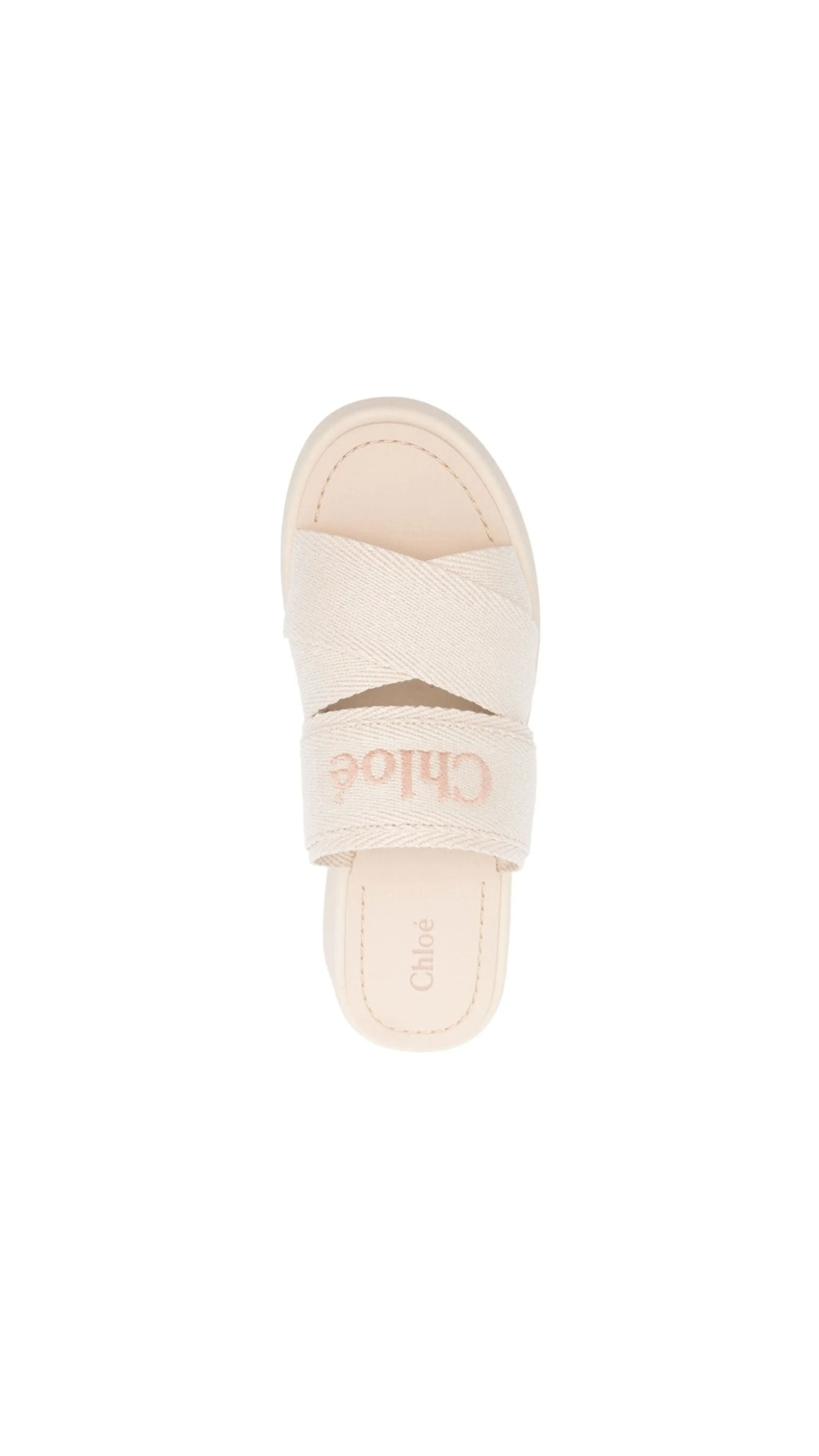 Light Rose Mila Linen Slides - Shop Now