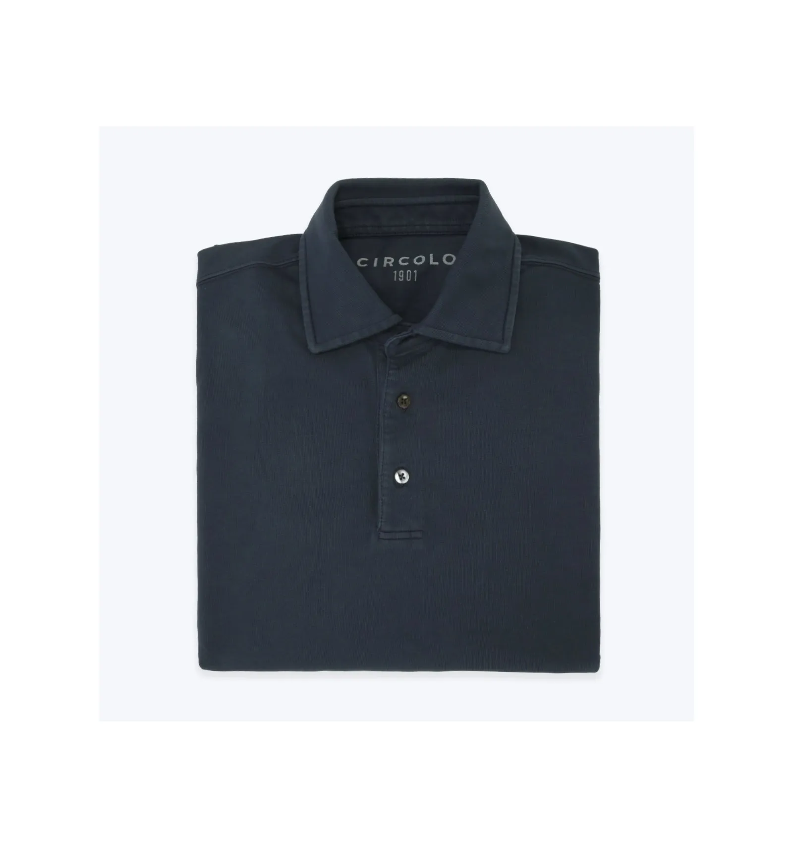 Long Sleeve Circle Polo Shirt