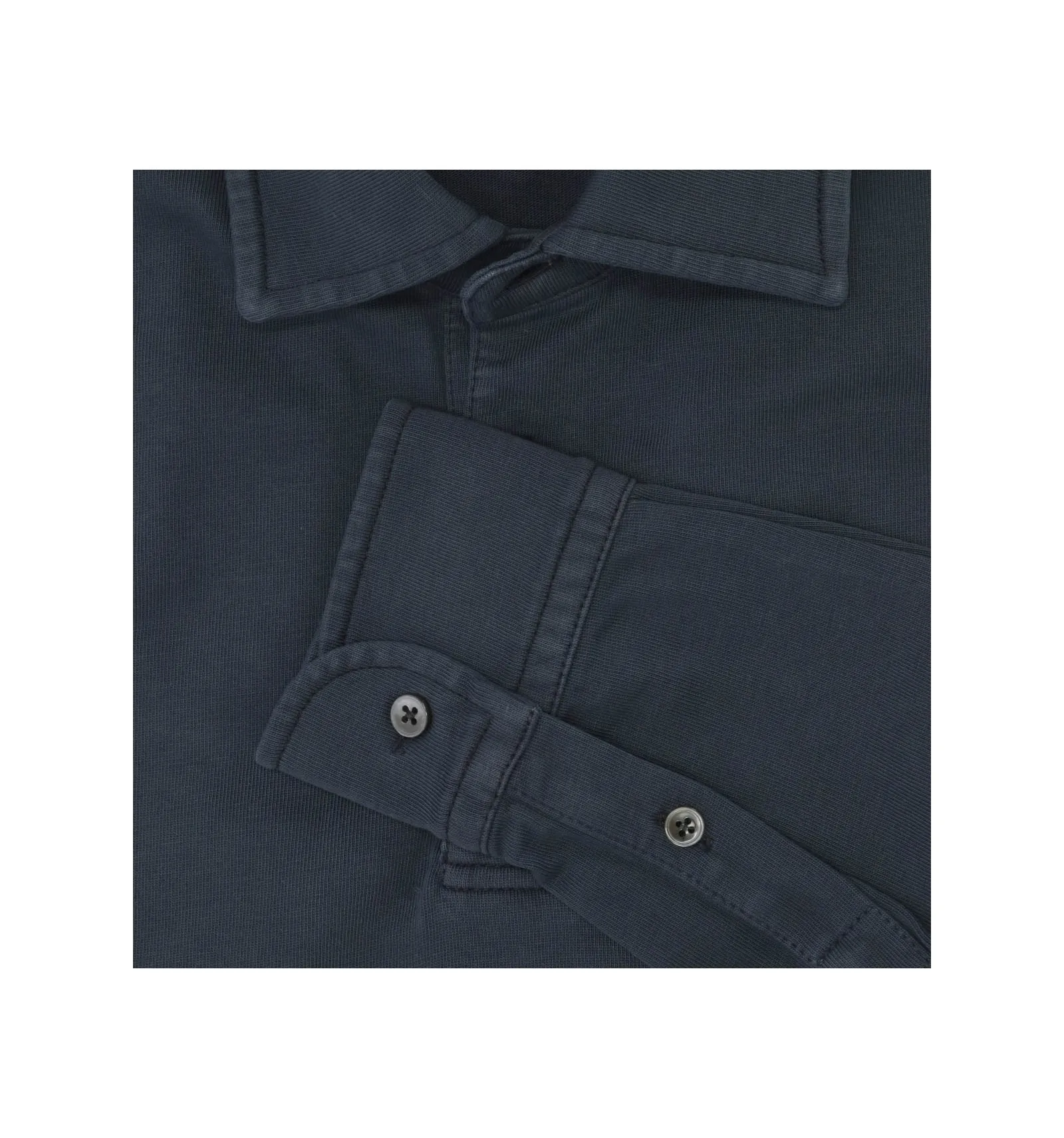 Long Sleeve Circle Polo Shirt