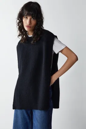 Longline Knitted Tunic, Jumpers & Cardigans | Warehouse