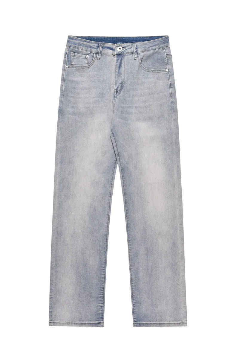 Loose Retro Washed Jeans