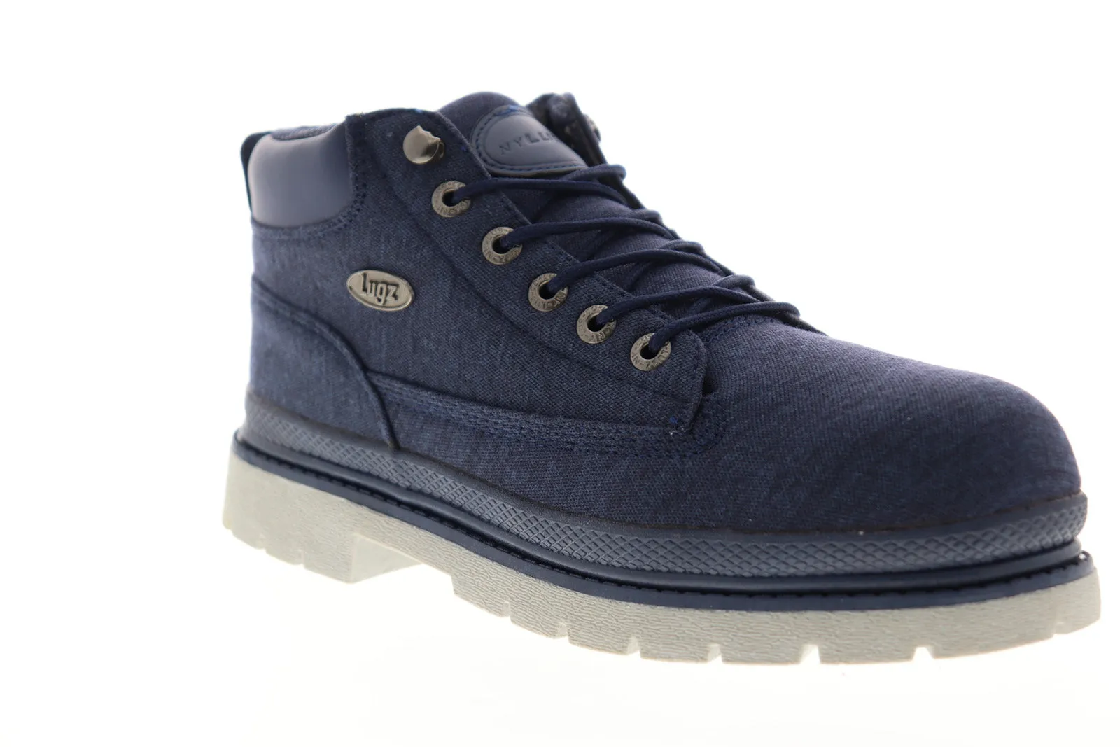 Lugz Men's Blue Canvas Mid Top Chukka Boots - Drifter Denim MDRIDC-4125