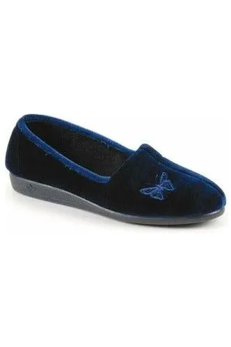 Lunar Ladies Slippers KLA001 Butterfly blue