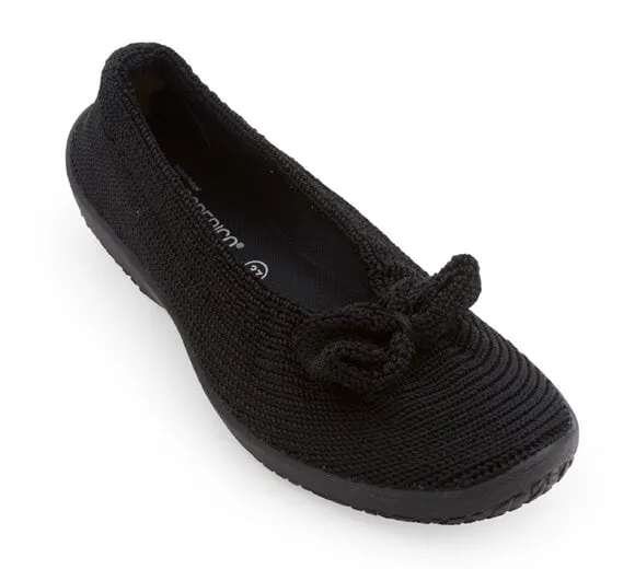  Lyla Sport Bow Flat in Black CLOSEOUTS  