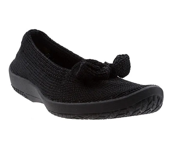  Lyla Sport Bow Flat in Black CLOSEOUTS  