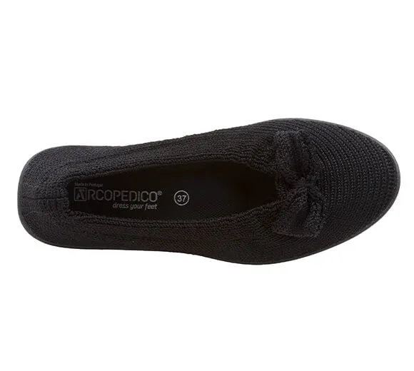  Lyla Sport Bow Flat in Black CLOSEOUTS  