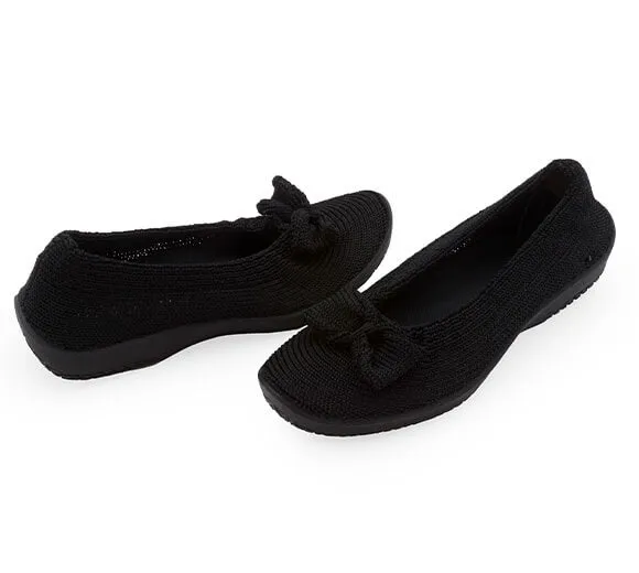  Lyla Sport Bow Flat in Black CLOSEOUTS  