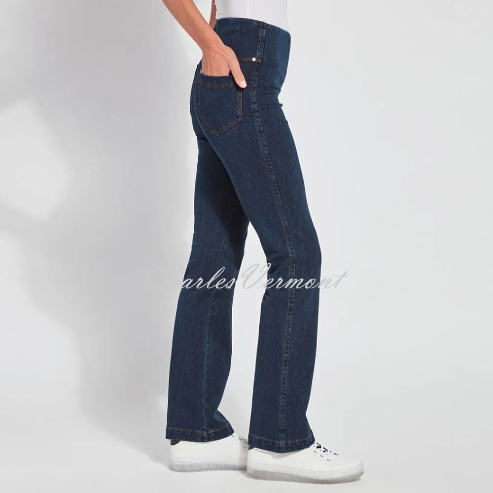 Lysse Denim Baby Bootcut Jean, Indigo 2278 with Back Pockets