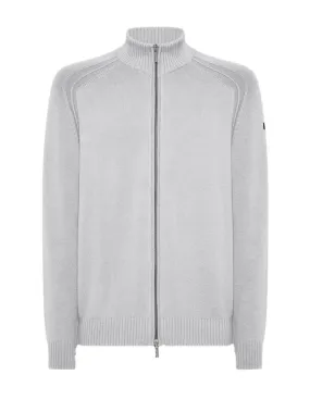 Men's RRD Cotton Plain Zip Knit in Ice