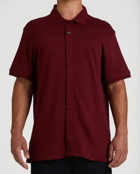 MagnaClick Cotton Polo (Mens) - Burgundy