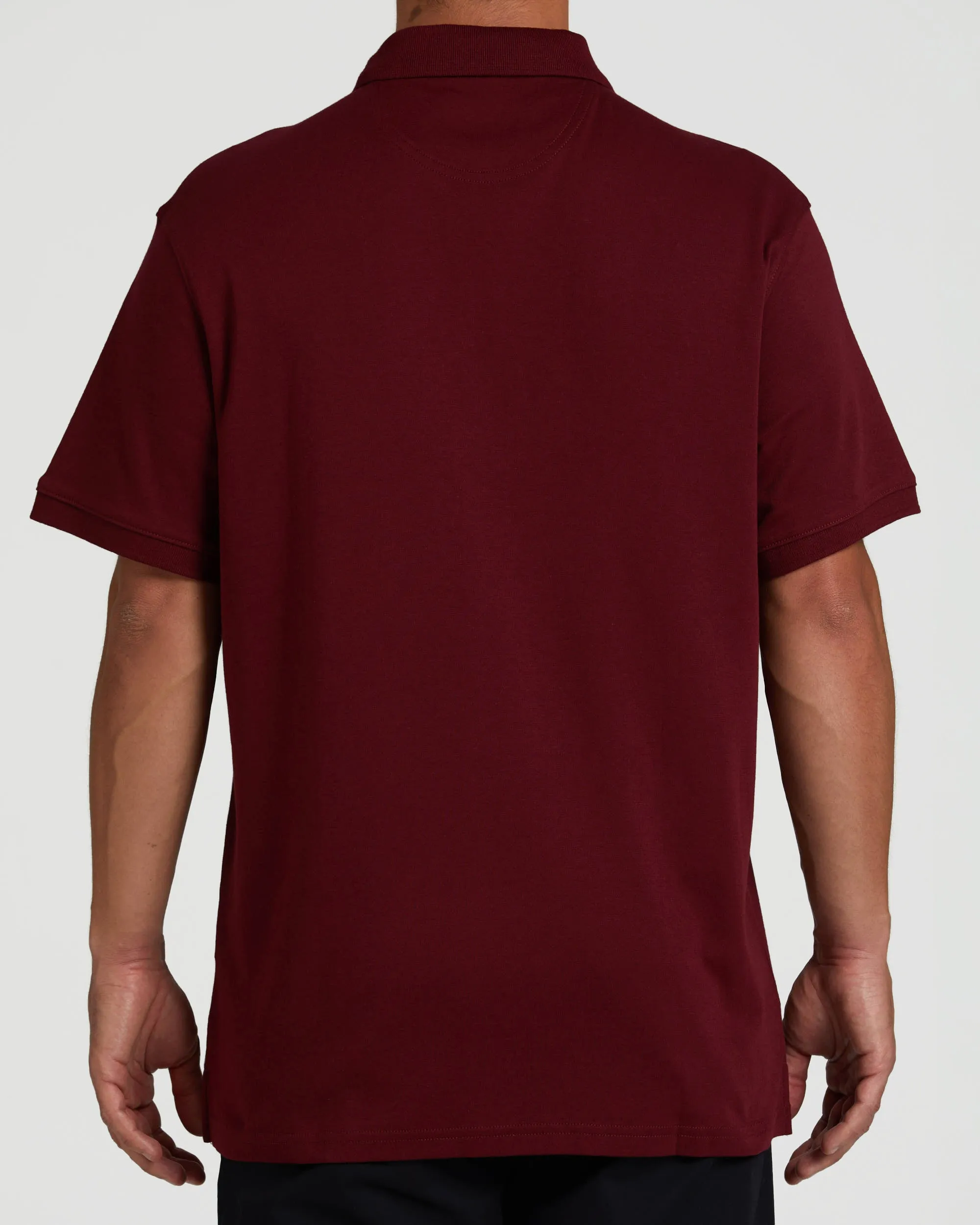 MagnaClick Cotton Polo (Mens) - Burgundy