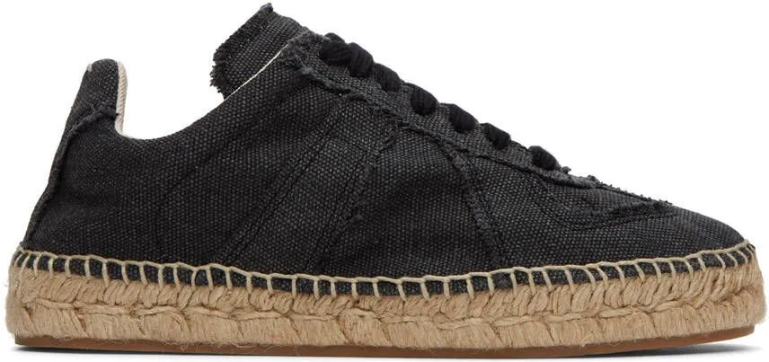 Maison Margiela Black Replica Espadrilles