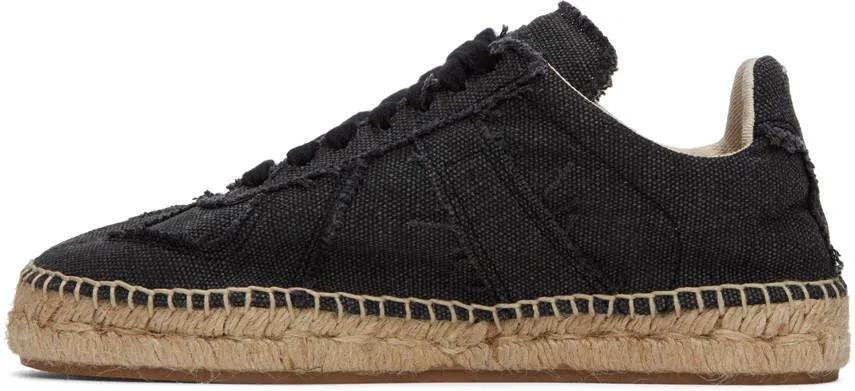 Maison Margiela Black Replica Espadrilles