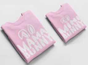 Mama and Mini Easter Jumpers, Matching Jumpers Easter Gift Baby Pink