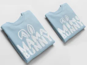 Mama and Mini Easter Jumpers, Matching Jumpers Easter Gift Sky Blue