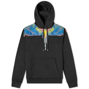 Marcelo Burlon Wings Hoodie Black Multi