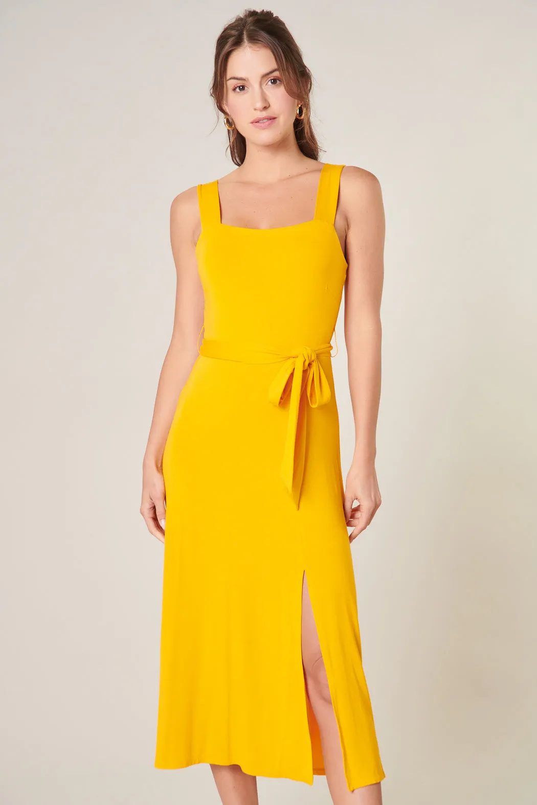 Mariana Midi Sleeveless Jersey Knit Dress