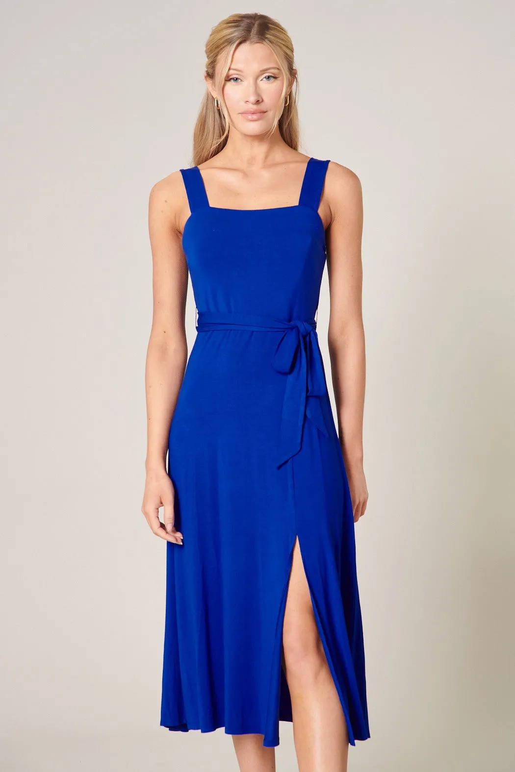 Mariana Midi Sleeveless Jersey Knit Dress