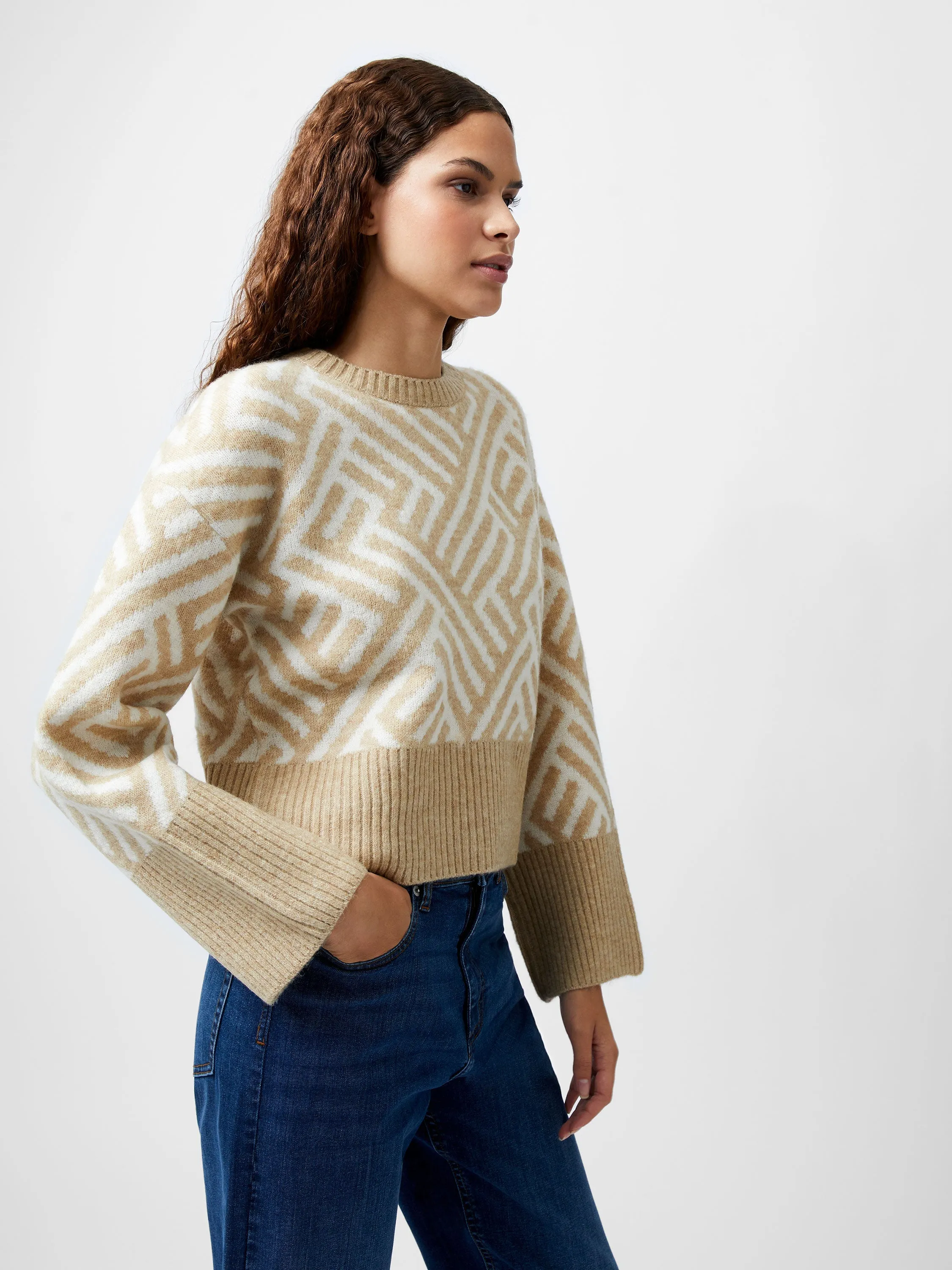 Martina Cropped Graphic Sweater