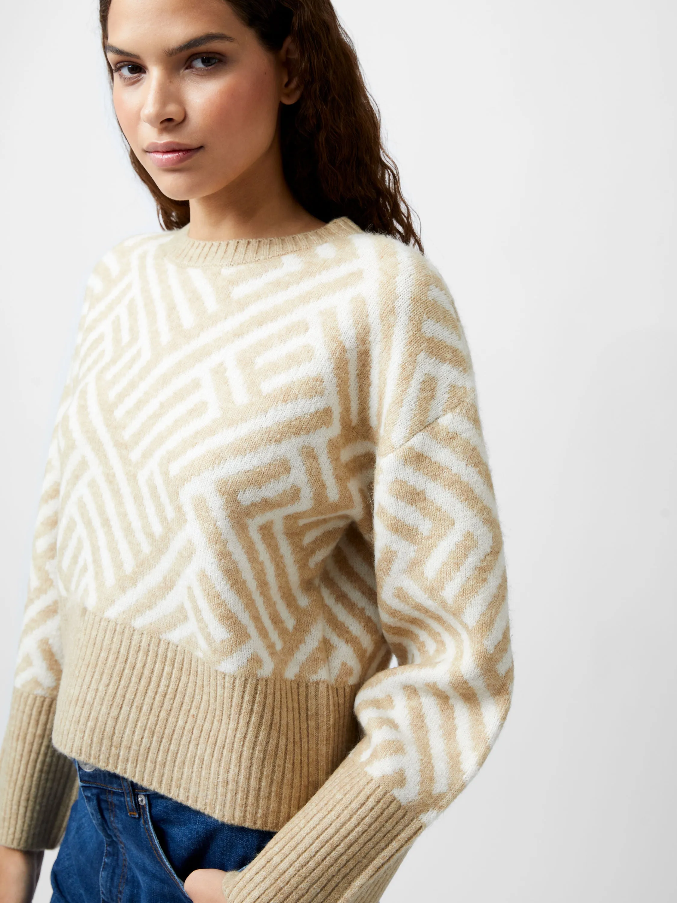 Martina Cropped Graphic Sweater