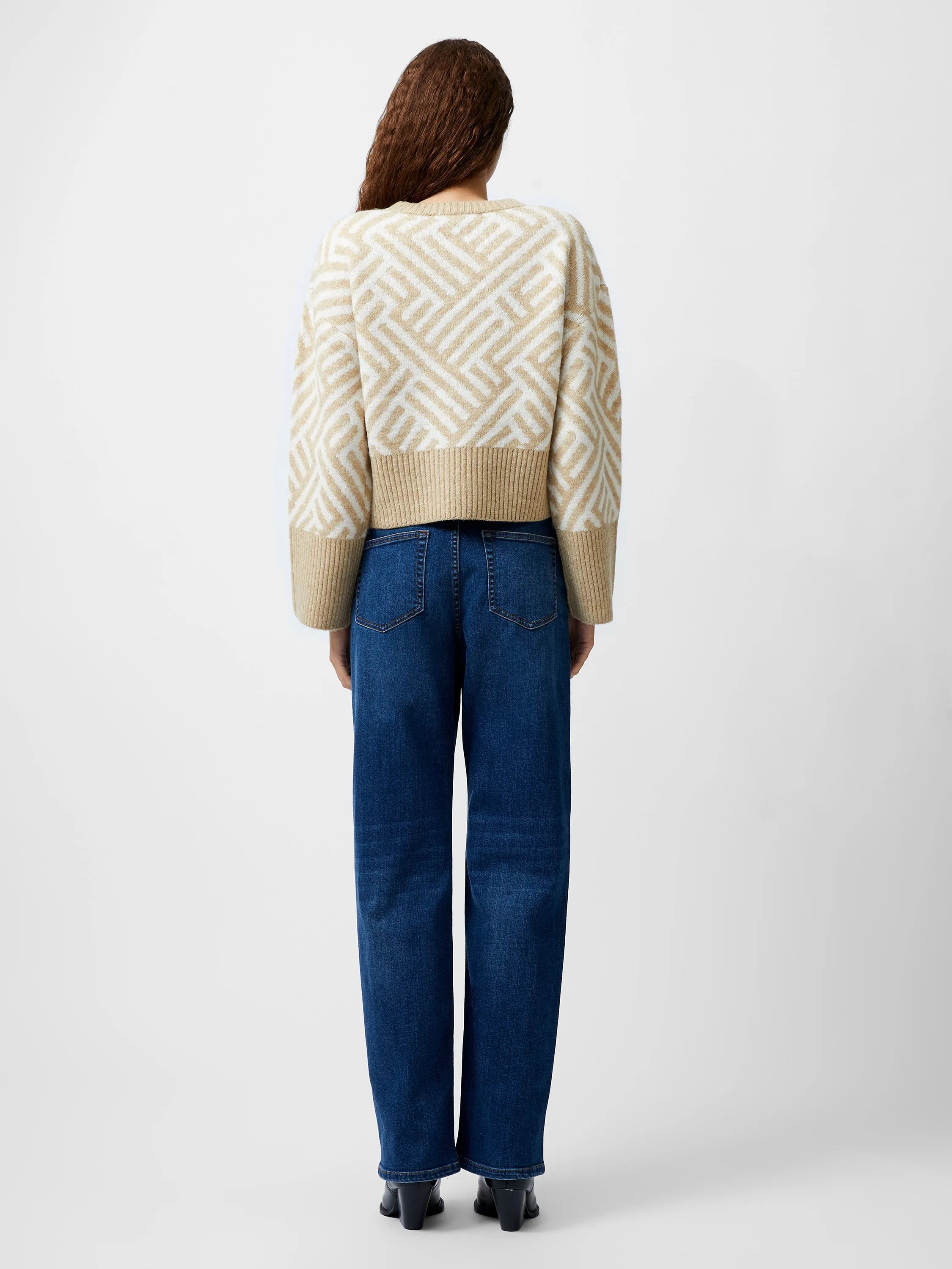 Martina Cropped Graphic Sweater