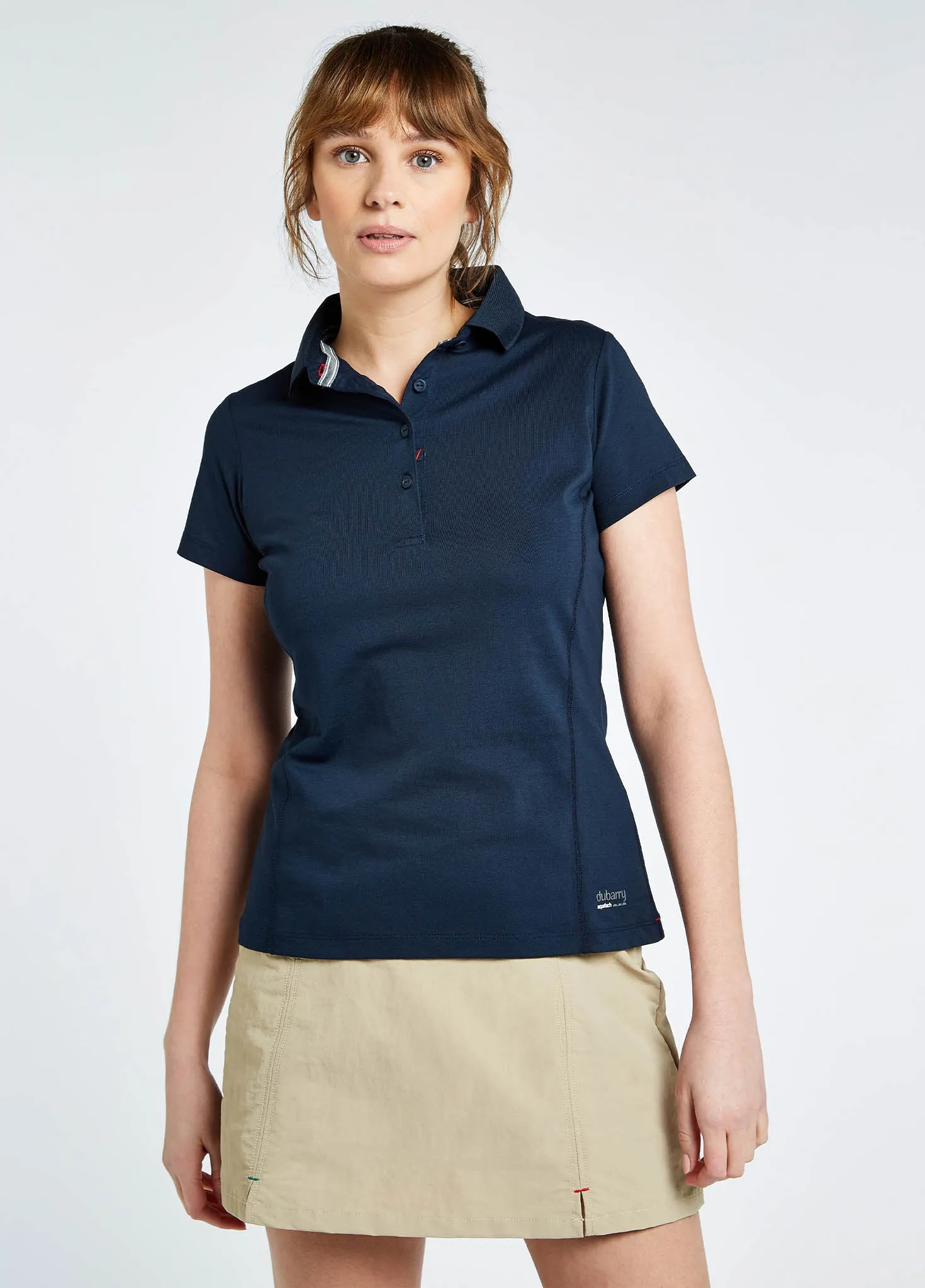 Martinique Women's Short-sleeved Polo - Navy