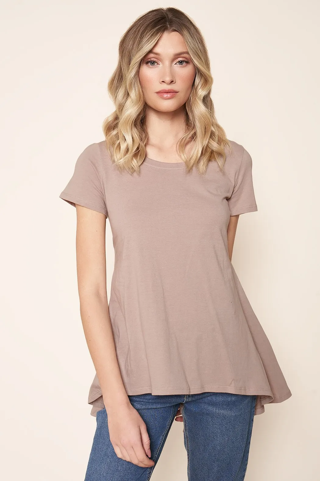 Maryam Tiered Cotton Knit Tunic Top