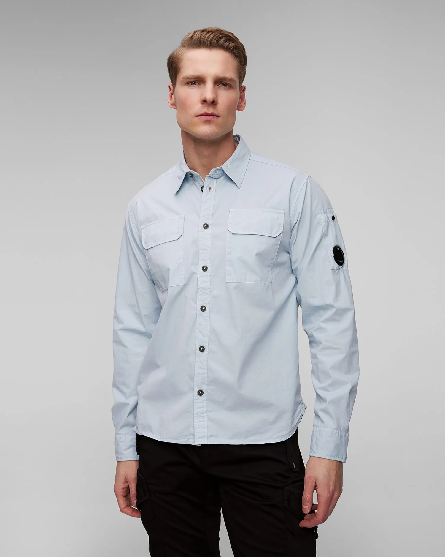 Men's blue shirt C.P. Company 16cmsh157a002824g-806