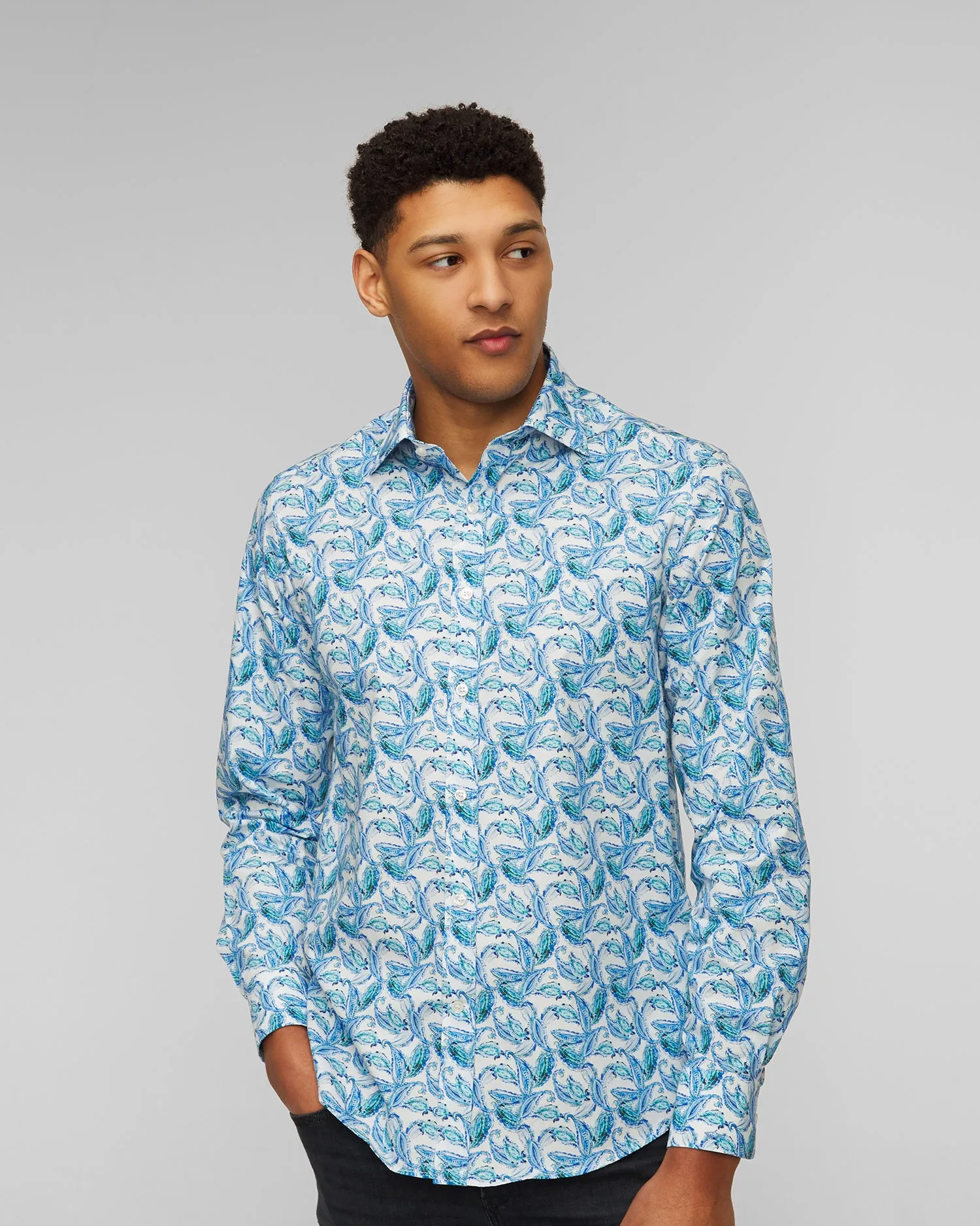 Men's patterned shirt Paul&Shark 24413136CF-f02