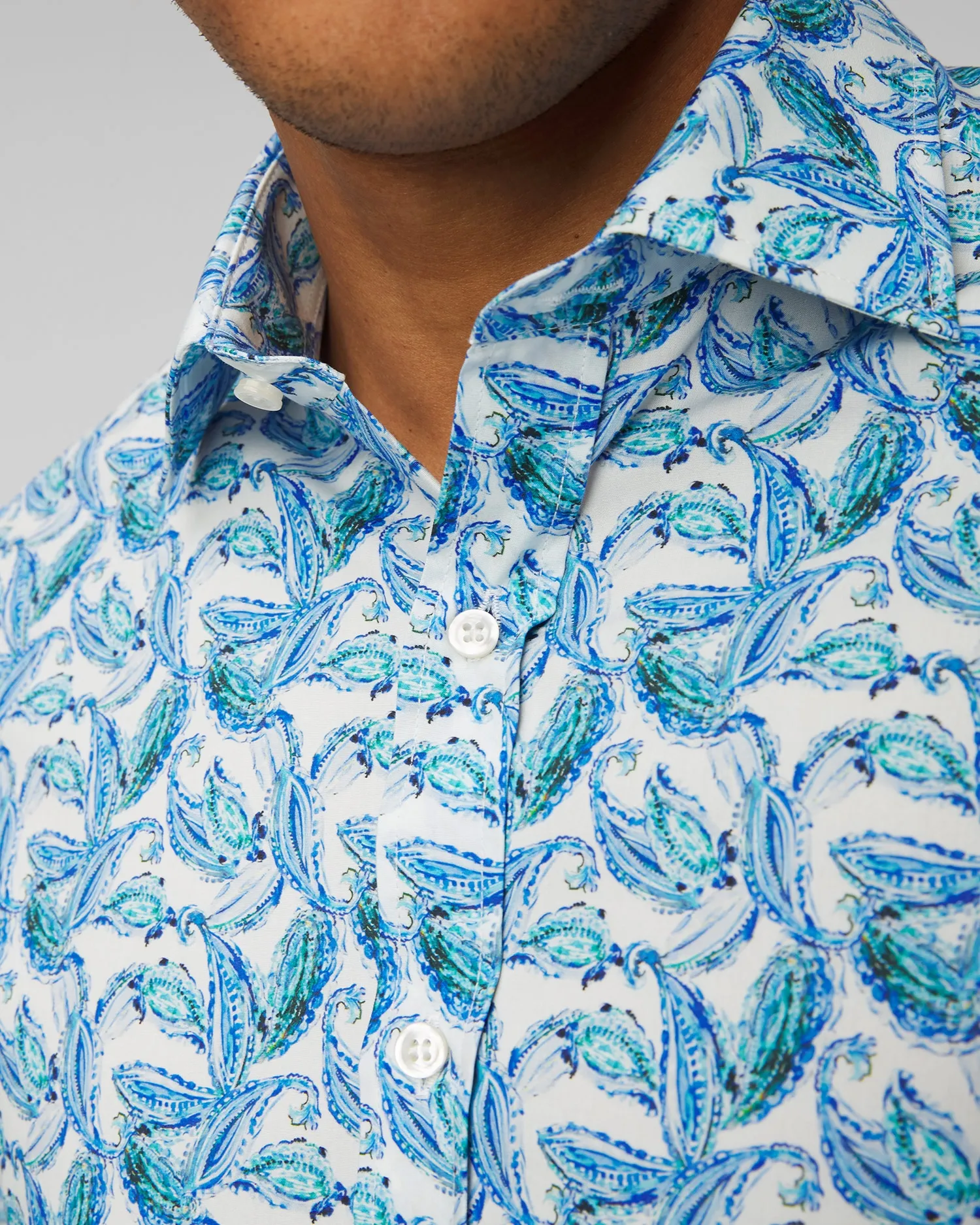 Men's patterned shirt Paul&Shark 24413136CF-f02