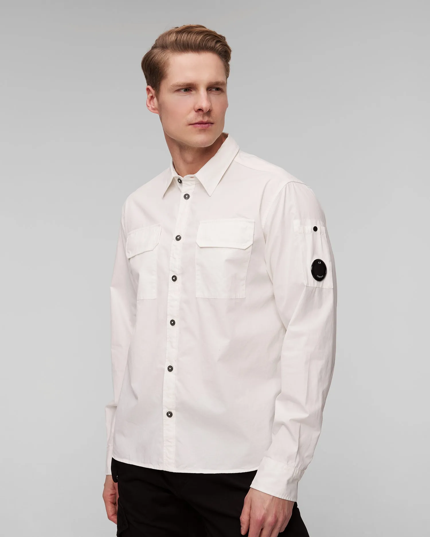 Men's white shirt C.P. Company 16cmsh157a002824g-103