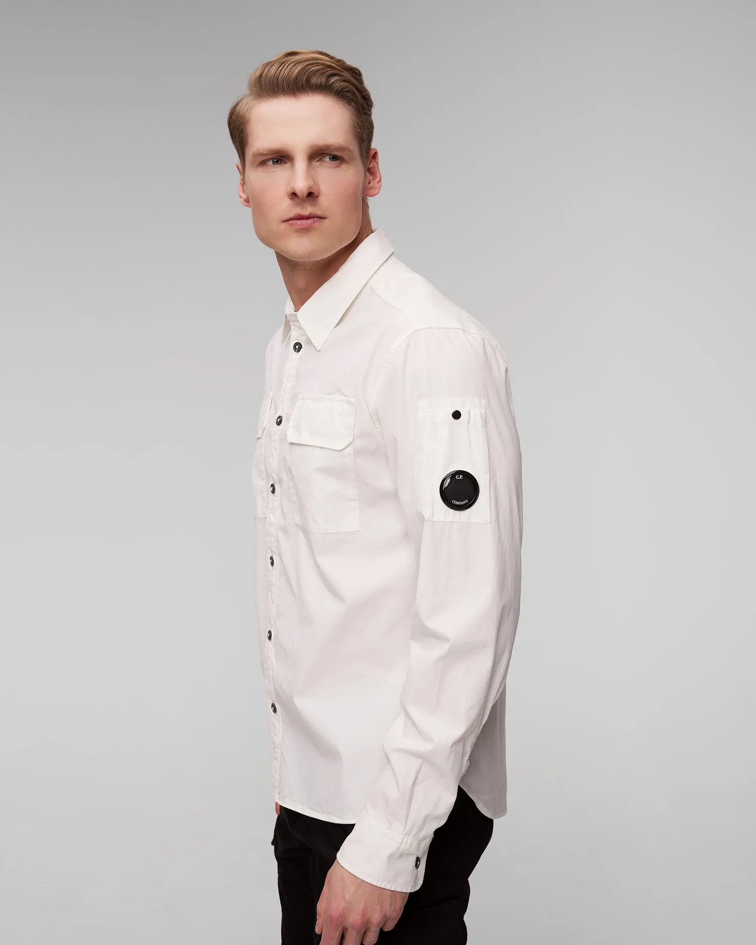 Men's white shirt C.P. Company 16cmsh157a002824g-103