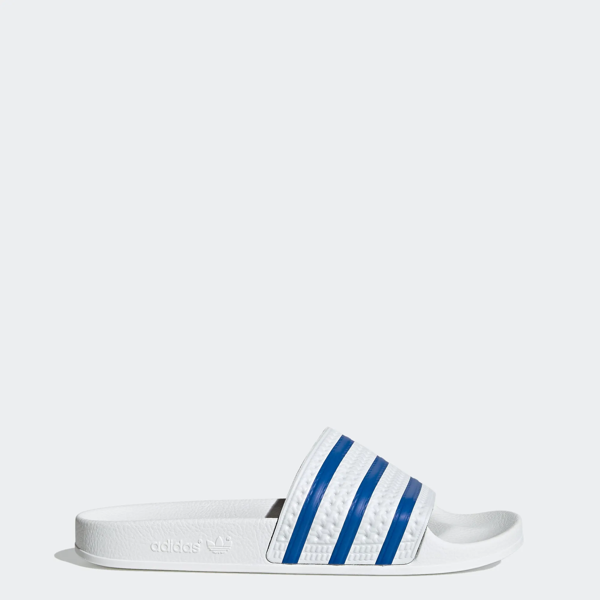 Men's adidas Originals Adilette Slides White Blue