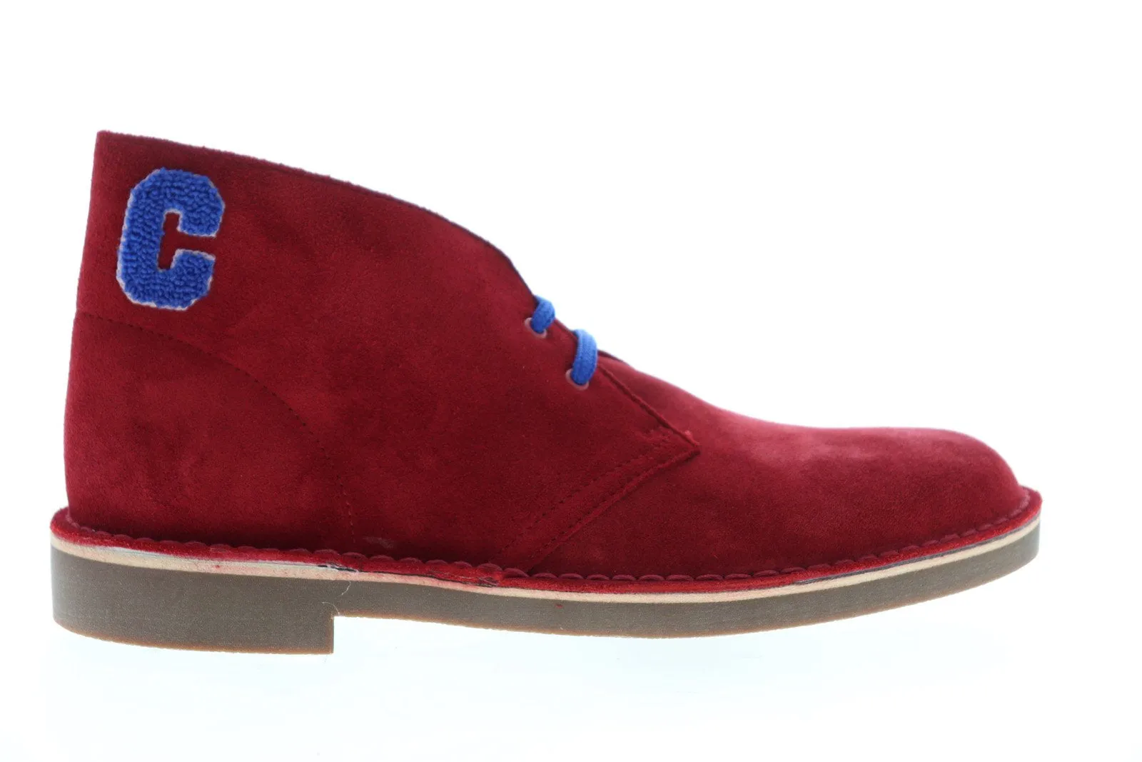 Mens Red Suede High Top Chukka Boots by Clarks BOOST_EMDASH Bushacre 2 26139511