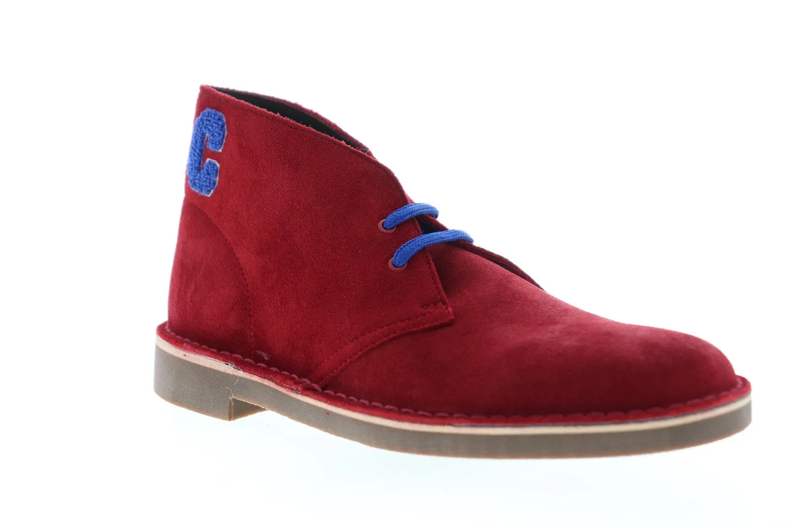 Mens Red Suede High Top Chukka Boots by Clarks BOOST_EMDASH Bushacre 2 26139511