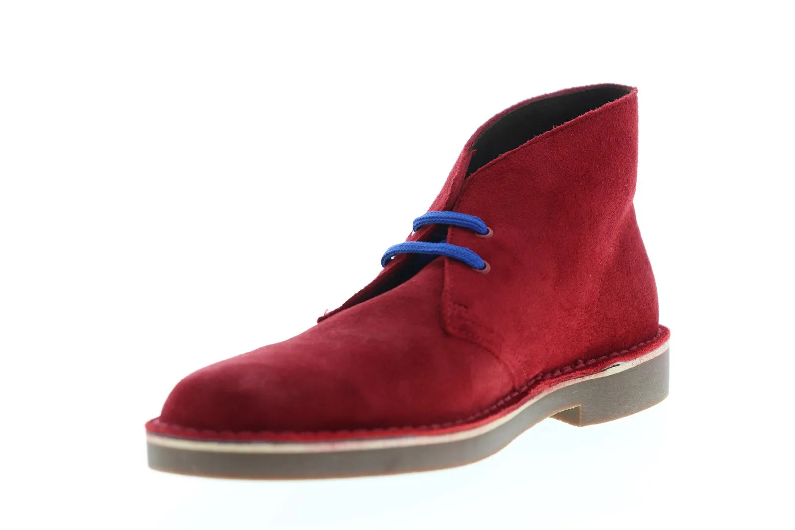 Mens Red Suede High Top Chukka Boots by Clarks BOOST_EMDASH Bushacre 2 26139511